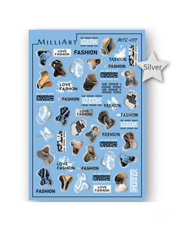Слайдер-дизайн MilliArt Nails Металл MTL-077