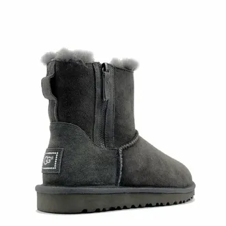 Ugg Classic Mini Double Zip Grey