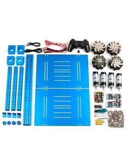 ПЛАТФОРМА НА ВСЕНАПРАВЛЕННЫХ КОЛЁСАХ MECANUM WHEEL ROBOT KIT WITH ORION AND HANDLE