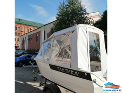 BOATCOVER PVC 440  150 см. (ходовые, стояночные, транспортировочные - прочное плетение) пепельный, бежевый