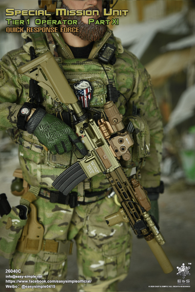 БОЕЦ СИЛ СПЕЦИАЛЬНЫХ ОПЕРАЦИЙ США - Коллекционная ФИГУРКА 1/6 scale SMU Tier 1 Operator Part XI Quick Response Force (26040C) - Easy&Simple