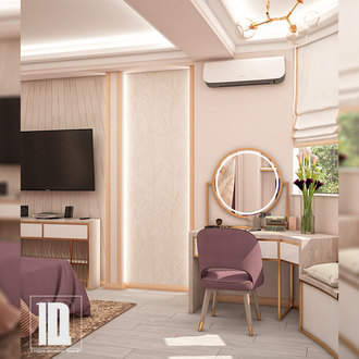 Дизайн-проект спальни в ЖК Империя город Сочи
