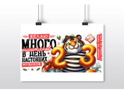 Плакат горизонтальный #14 на 23 февраля