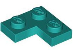 Plate 2 x 2 Corner, Dark Turquoise (2420 / 4112917 / 6385084)