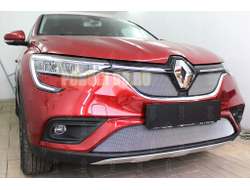 Защита радиатора Renault Arkana 2018- (2 части) chrome верх
