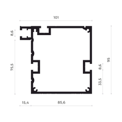 Упор для фрезерного стола 101 мм (0.1 м) от 0.1 до 3 метров AL-T101