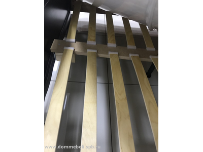 Кровать &quot;Вероника&quot; массив сосны ламели белый античный (Браво)