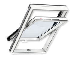 OPTIMA  Комфорт, белый пластик, ручка снизу, для высоких пристенков GLP 0073BIS