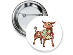 Значок с символикой "Быка" №5