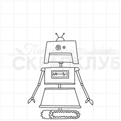 штамп Робот