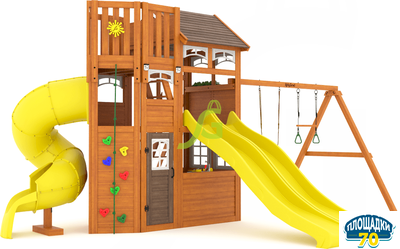 Детская площадка IgraGrad Клубный домик 4 Luxe с двумя горками