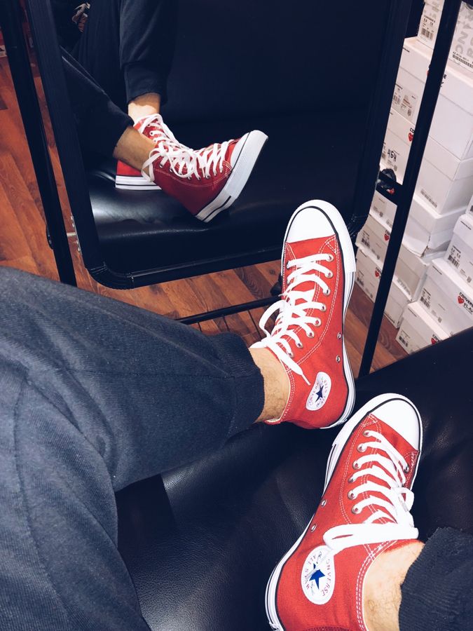 Заказать оригинальные Кеды Converse All Star красные Спб