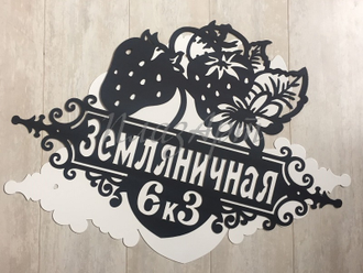 адресная табличка земляничная