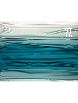 Бифлекс матовый градиент, цв. Синяя гавань + Белый