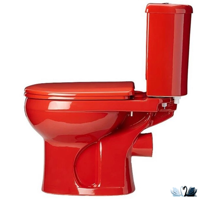 Унитаз с бачком Оскольская керамика Ирида, красный, Стандарт (сиденье арматура УКЛАД)