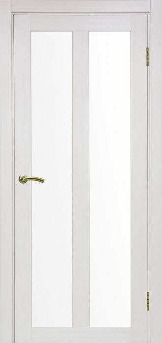 Межкомнатная дверь "Турин-521.22" ясень перламутровый (стекло сатинато)