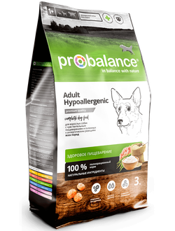Корм Probalance Hypoallergenic для собак с аллергией, курица 3 кг