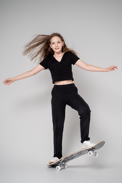 Брюки трикотажные со стрелкой