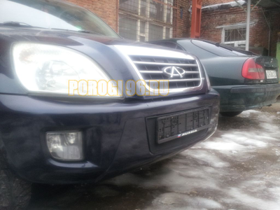 Защита радиатора Chery Tiggo (Tagaz Tingo) 2006-2012 black