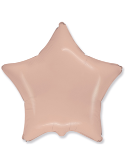 Шар (18''/46 см) Звезда, Пудра, Макарунс