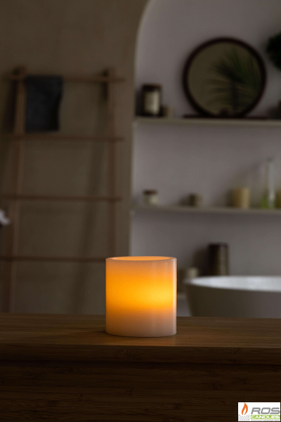 Гладкий парафиновый плафон для LED свечей - 9,2*10см