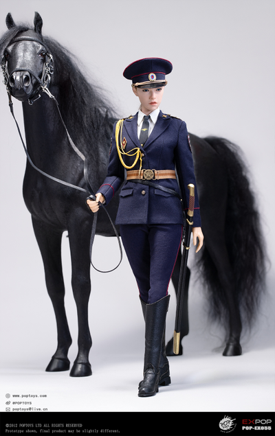 Сотрудница конной полиции МВД РФ - Коллекционная ФИГУРКА 1/6 Russian Police Force Female Mounted Police (EX055) - POPTOYS