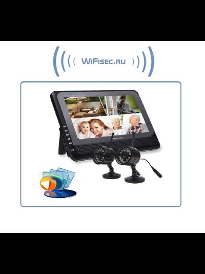 Видеоняня DBPOWER SS Монитор + 2 камеры с DVR