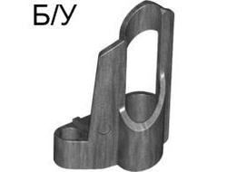 ! Б/У - Technic, Panel Fairing # 6 Small Short, Large Hole, Side B, Pearl Dark Gray (32528 / 4163379) - Б/У