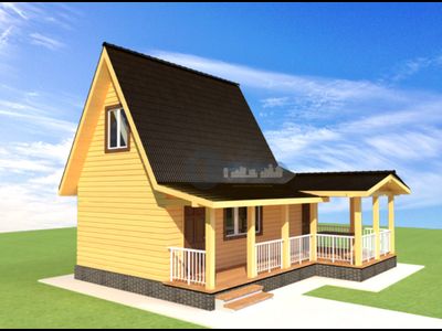 Б-22 ГАБАРИТНЫЕ РАЗМЕРЫ: (8Х7М) 2 ЭТАЖА, ОБЩАЯ ПЛОЩАДЬ: 60М²