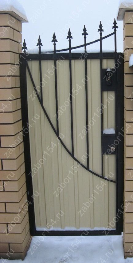 калитка с элементами ковки новосибирск