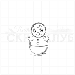 Штамп с неваляшкой