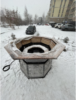 Банный чан на 6 человек 200 х 200 см (внутренние размеры)