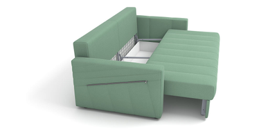 ДВУСПАЛЬНЫЙ СТИЛЬНЫЙ ПРУЖИННЫЙ ДИВАН-КРОВАТЬ ДАЛЛАС, МЕТАЛЛОСКЕЛЕТ С МЕХАНИЗМОМ СЕРДЖИО НЕДОРОГО