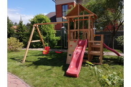 Детская площадка Сибирика с 2-мя горками (Самсон)