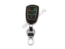 Черный чехол для SMART ключа CADILLAC 5 кнопок
