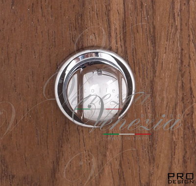 Фиксатор поворотный круглый Venezia Unique WC-30 (серия SLIM) полированный хром