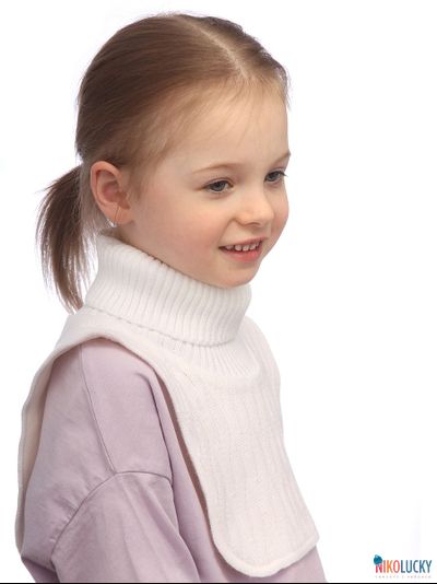 Манишка 23-34 подклад 100% полиэстер, размер 3 (от 5 лет) белый