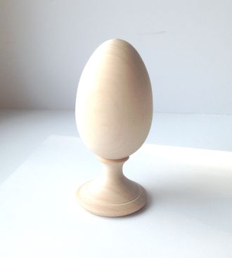 Яйцо на подставке 100*45 деревянное для росписи