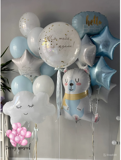 set-1-vypiska-iz-roddoma-malchik+доставка Краснодар, шарики с гелием недорого, спасибо за внука
