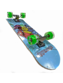 Скейтборд деревянный JC JC-3108 Мультики-зубастики