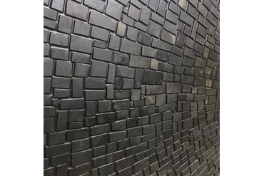 Фрагмент мозаики из спилов морёного дуба. Отель "Royal Arkhyz Resort&Spa", Карачаево-Черкесия. Работа spilcenter.com