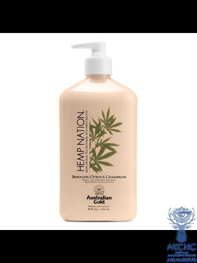Профессиональный увлажняющий лосьон для тела Australian Gold/ Hemp Nation (США) Sparkling Citrus &amp; Champagne Body Lotion (535 мл)