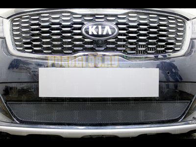 Защита радиатора Kia Sorento Prime 2017- black