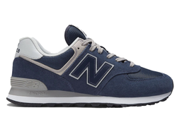 New Balance 574 Blue (Экозамша) фото
