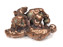 Медь полированная с одной стороны, коллекционный образец, США (55*35*27 мм, вес: 105 г) №25681