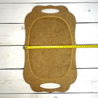 Поднос 390*240 мм Фигурный №7 заготовка для декупажа и росписи