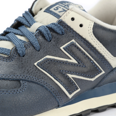 New Balance 574 Leather White Blue