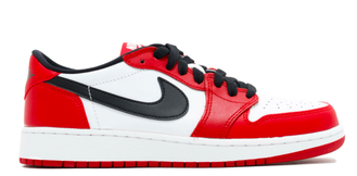 Nike Air Jordan Retro 1 Low (Красные с белым) арт1