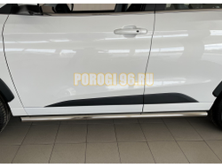 Защита штатного порога труба d53 для JAC JS6 2022-