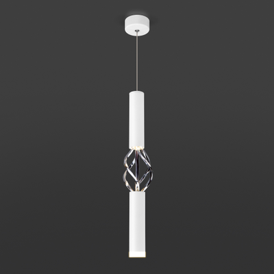 Подвесной светодиодный светильник Eurosvet Lance 50191/1 LED белый/хром